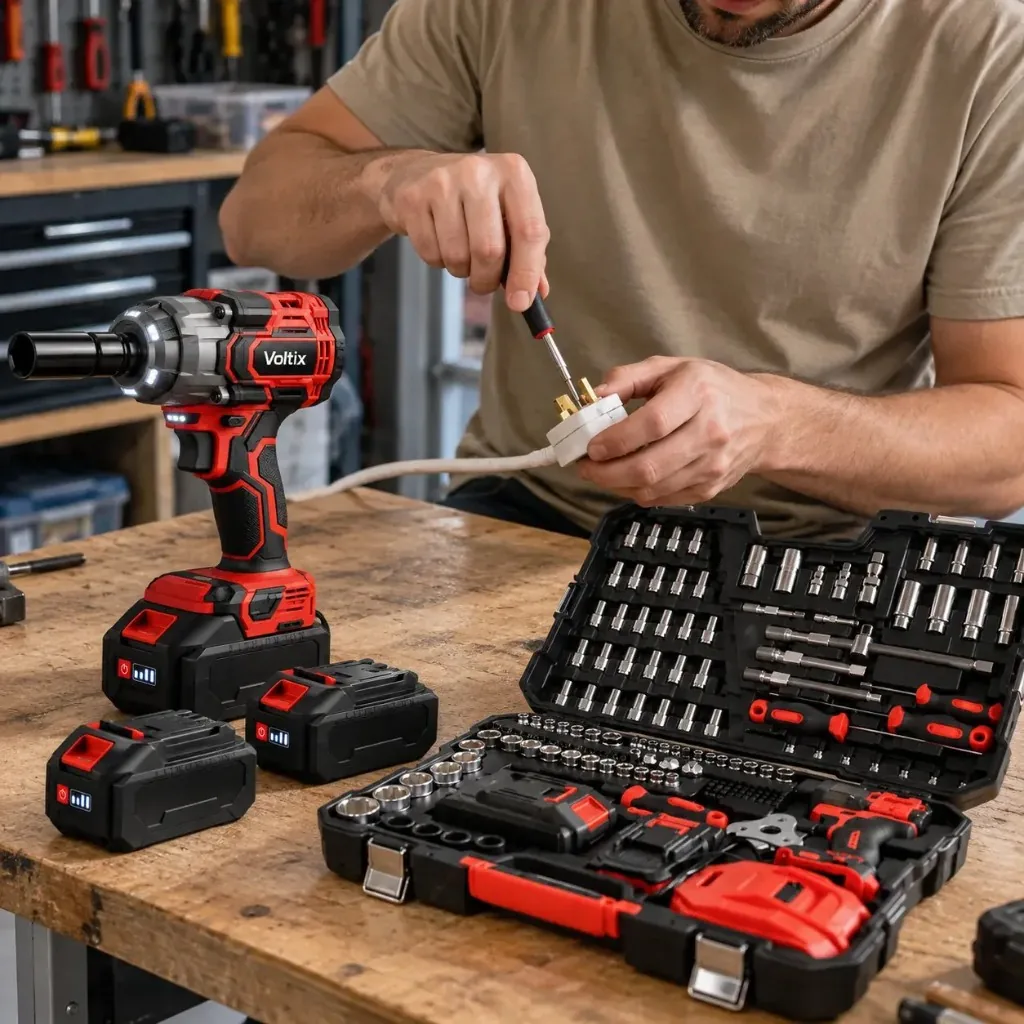 Voltix brushless motor and dual 21V batteries